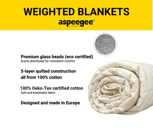 Weighted blanket 140x200cm 100% ECO Cotton NATUR