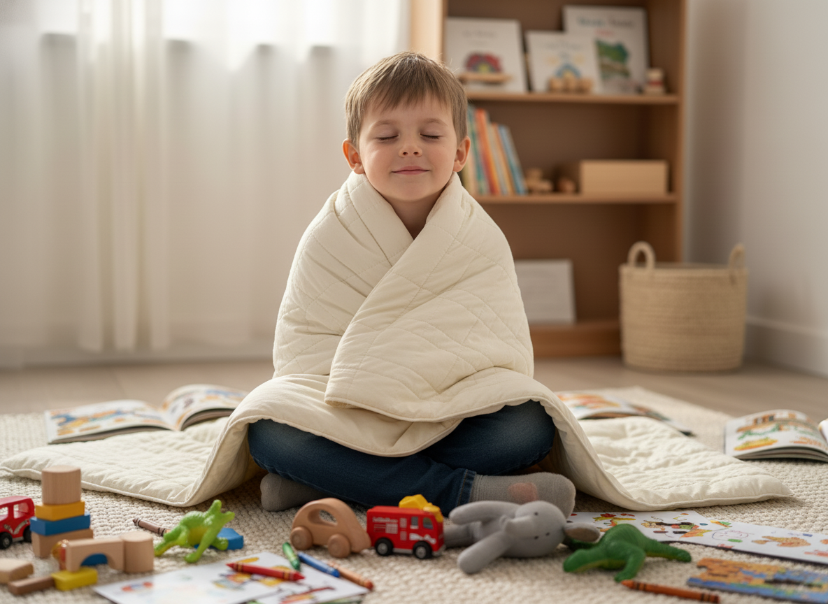 Kids Weighted blanket 90x150cm, ECO Cotton