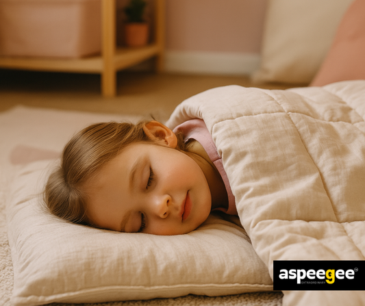 Kids Weighted blanket 90x150cm, ECO Cotton NATUR